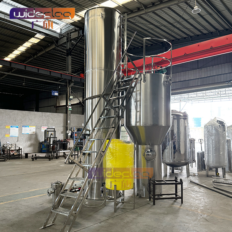 广旗不锈钢大流量双柱型一体化净水设备 井水河水一体式净水站